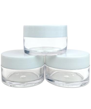 Beauticom 24 Pieces Clear Jars Set - 20G/20ML with White Lids for Lotion Creams Toners & Lip Balms - BPA Free | Ideal for Makeup Samples & International Shipping - Buy Online on GoSupps.com