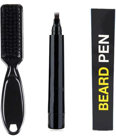 5 Set Eyebrow Beard Pencil Filler & Brush for Men - Sweatproof Brown Set | International Shipping - Buy Online on GoSupps.com