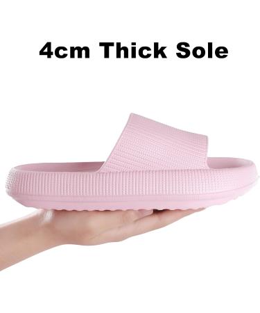 Monerffi Women's Vintage Open Toe Sandals - Anti-Slip Breathable Lightweight Beach Slippers - EU Size 44/45 Pink - Buy Online on GoSupps.com