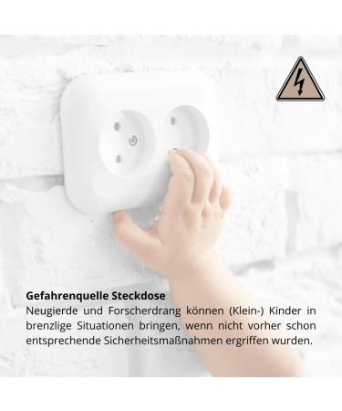 10x Socket Fuse Plug - In Protection | Extra Strong Child Lock Transparent | Tinos Rotary Mechanics Schuko - Buy Online on GoSupps.com