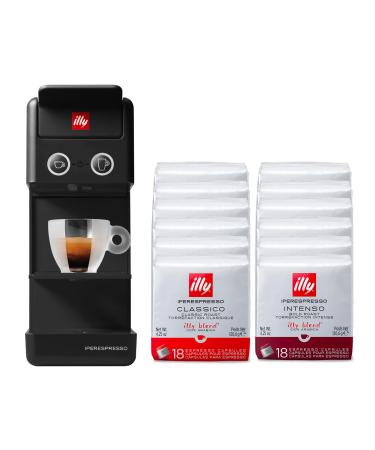 illy illy Iperespresso Y33 coffee capsules black with 216 Iperespresso capsules 108 classic Hyperexpesso capsules and 108 INTENSO
