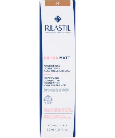 Rilastil Defena Make Up - MATT Corrective Foundation Shade 05 30 ml - Buy Online on GoSupps.com
