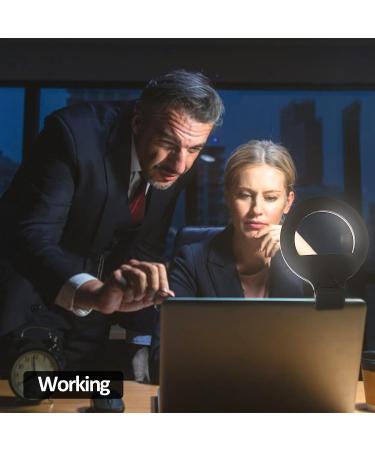 Clip-on Ring Light for Laptop/Computer - 10 Brightness Levels, 3 Light Modes - Ideal for Video Conferencing and Live Streaming - Compatible with Laptop, Tablet, Desktop Computers - Buy Online on GoSupps.com