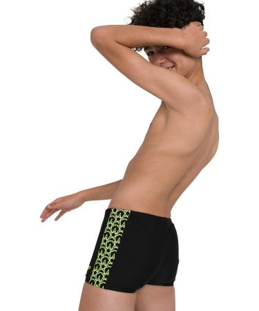 Buy Speedo Boys Boomstar Splice Aquashort 152 - Black/Yellow | International Shipping Available - Buy Online on GoSupps.com