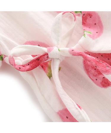 PAUBOLI Newborn Cotton Kimono Robe Baby Romper 6-12 Months - Strawberry - Buy Online on GoSupps.com