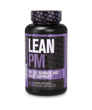 Lean PM Night Time Fat Burner, Sleep Aid Supplement, & Appetite Suppressant for Men and Women - 120 Veggie Capsule Diet Pills 120 Count (Pack of 1)