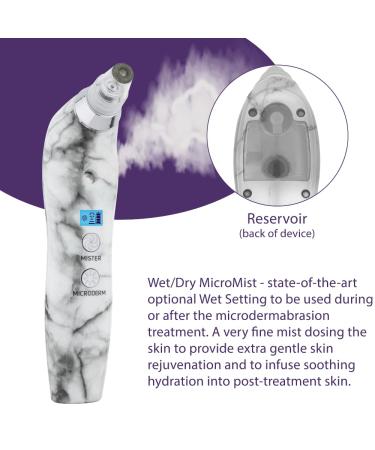 Michael Todd Beauty Sonicrefresher - Wet/Dry Microdermabrasion & Pore Extraction System with MicroMist Technology | White Marble | International Shipping Available - Buy Online on GoSupps.com