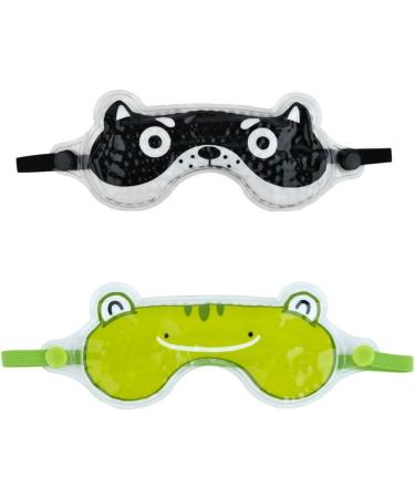 FOMI Care Kids Hot Cold Eye Masks | 2-Pack Fun Animal Designed Masks for Pain Relief | Multi-Use for Eyes, Forehead, Neck, Elbow, Ankles | Fever, Sinuses, Headaches, Boo Boos, Wisdom Teeth - Buy Online on GoSupps.com
