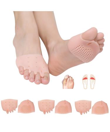 Metatarsal Pads  Toe Separator(3 Pairs)  Metatarsal Pads Women  Toe Spacers  Soft&Breathable Bunion Corrector Cushion  Toe Straightener  Great for Bunion  Hammer Toes  Metatarsal Pain for Men & Women