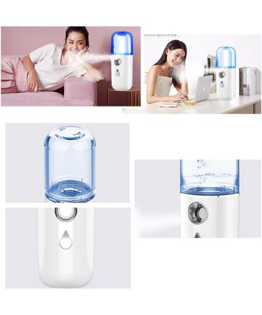 Angoily Nano Water Replenishing Instrument Hand Held Steamer Mini Humidifier Face Humidifier Mini Face Steamer Facial Mister Cool Mist Steamer Portable The Face White Set Plastic - Buy Online on GoSupps.com
