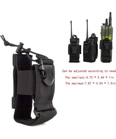 LUITON Tactical Radio Holder - Heavy Duty Molle Radio Case for Walkie Talkies (Black) - Buy Online on GoSupps.com