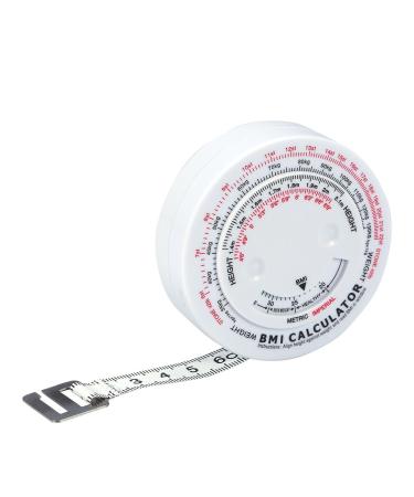 Fat measuring tape retractable BMI measuring tape for accurate measurement of body mass index at the waist body measuring tape with BMI calculator - Buy Online on GoSupps.com