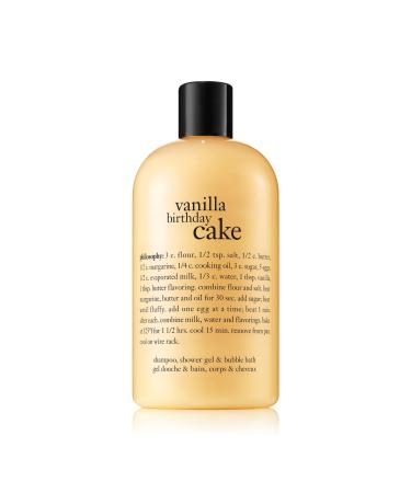 philosophy vanilla cake shower gel | 480ml | bubble bath | body wash vanilla birthday cake 480 ml (Pack of 1)