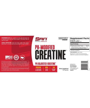 Buy SAN Nutrition PH Modified Creatine - Buffered Formula for Enhanced Muscle Strength & Performance | 120 Servings - International Shipping Available - Buy Online on GoSupps.com