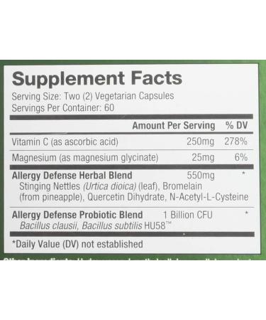 Probiogen Allergy Defense Probiotic Capsules - 120 Count - Buy Online on GoSupps.com