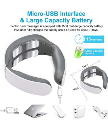 Intelligent Electric Neck Massager - 6 Modes 9 Intensities for Pain Relief | Ideal Gift for Men & Women - Buy Online on GoSupps.com