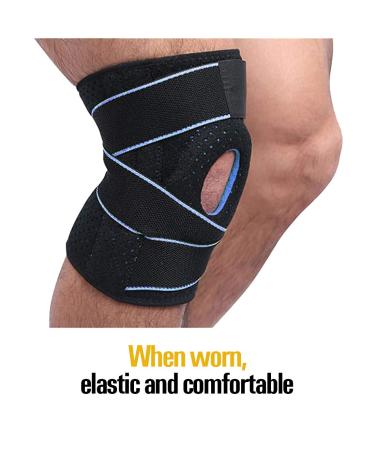 Knee Brace Support with Side Stabilizers | Non-Slip Neoprene | Pain Relief for Meniscus Tear Arthritis & Tendonitis | Comfortable Gel Pads for Men & Women | International Shipping Available - Buy Online on GoSupps.com
