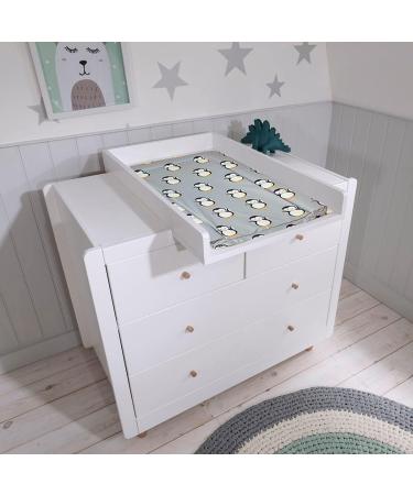 Callowesse Baby Changing Mat 79x47cm - Waterproof, Portable & Foldable - Grey Penguin Design - Buy Online on GoSupps.com