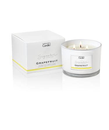 Luxury Scented Candles Gifts for Women | Natural Wax Blend | 35 Hours Burn time | Hotel Collection | The Copenhagen Company - Grapefruit (12oz) 12oz Grapefruit 12oz
