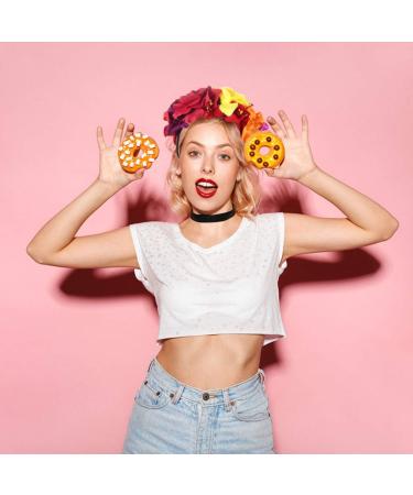 Healvian Gothic Hair Accessories Halloween Flower Crown Headdress Hair Rose Flower Hair Bands for Halloween Costume blue - Buy Online on GoSupps.com