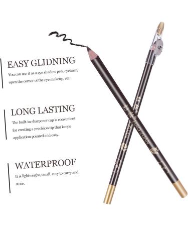 WOFASHPURET 8pcs Pencil Sharpener Eyebrow Pencil Black Eyebrow Makeup Pencil Cosmetic Small Tools Wooden Miss 1 count (Pack of 1) Coffee - Buy Online on GoSupps.com