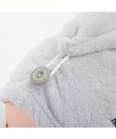 Ultra-Absorbent N-A Wrapped Hair Cap - Fast Drying Microfiber Towel for Curly & Thick Hair - Light Blue for Women - Buy Online on GoSupps.com