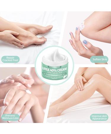 Urea Cream 40% - 250g Horn Skin Remover & Deep Moisture Lotion with Hyaluronic Acid Tea Tree & Aloe Vera for Feet Hands & Body - Buy Online on GoSupps.com
