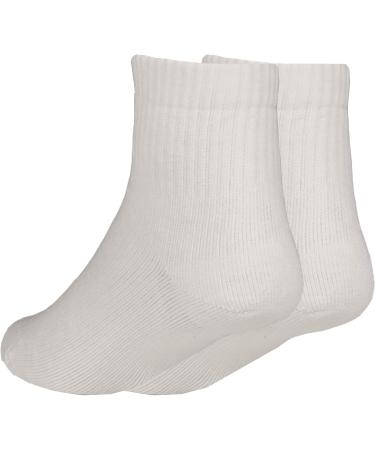 Nuvein Padded Low Cut Socks - 8-15 mmHg Light Compression Cushioned Ankle Length Sensitive Fit White X-Large - International Shipping Available - Buy Online on GoSupps.com