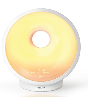 PHILIPS SmartSleep Wake-Up Light with Simulated Sunrise & Sunset | Multiple Lights & Sounds for Relaxation | HF3650/60 - Buy Online on GoSupps.com