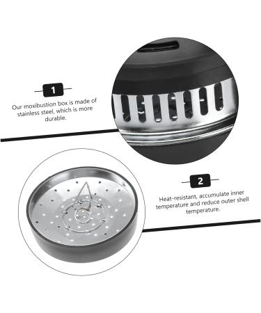OHPHCALL 2Pcs Ai box Cloth cover moxibustion device Ai can moxa cone burner moxibustion furnace tool waist moxa burner container moxa heat tank Ai Zhu portable seat bracket - Buy Online on GoSupps.com