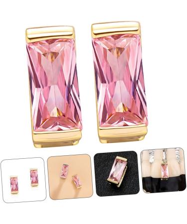 PACKOVE Hip Hop Teeth 2pcs Large Zircon Braces Bbq Fake Teeth Decor Mouth Grills Accessories Man European and American - Buy Online on GoSupps.com