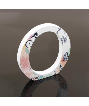 GSPIRIT Flower Painting Decorative Studies Letters 26 Marquee Alphabet Letters Diy Words Sign for Children Baby Name Bedroom Wedding Birthday Party Home Decor (O)