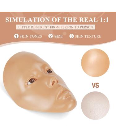 5D Reusable Silicone Makeup Practice Face Board for Artists | Perfect for Self-Taught & Professionals | International Shipping - Buy Online on GoSupps.com