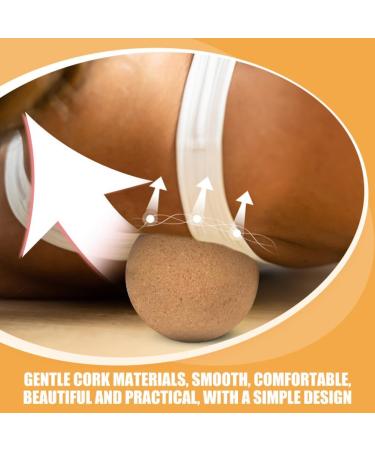 Yardwe 2 Cork Massage Balls - Wood Massage & Trigger Point Balls for Pain Relief & Yoga | International Shipping - Buy Online on GoSupps.com