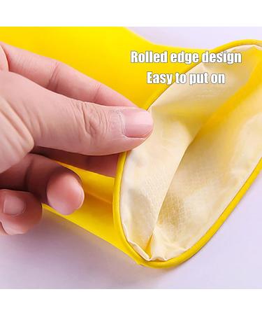 KKRAUS 3 Pairs Long Cleaning Gloves Reusable Rubber Gloves for Kitchen Dishwashing Gloves Gardening and Laundry Cars Household Gloves (Color : A Size : Large) Large A - Buy Online on GoSupps.com
