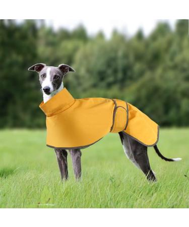 Waterproof Greyhound Rain Coat - Light & Durable Whippet Coat for All Sizes | Summer & Winter Dog Coats - XXX Large Yellow - Buy Online on GoSupps.com