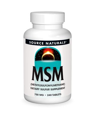 Source Naturals MSM (Methylsulfonylmethane) 750 mg 240 Tablets