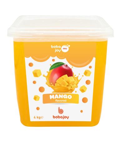 Bobajoy Mango Boba Pearls Popping Bursting Boba Bubble Tapioca Pearls For Bubble Tea 8.8 lbs