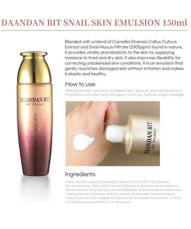 Daandan Bit Royal Premium Snail Set | Snail Skin Toner Emulsion & Firming Cream - International Shipping Available - Buy Online on GoSupps.com