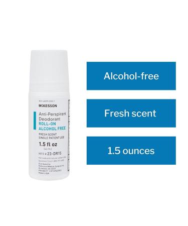 McKesson Alcohol-Free Deodorant Roll-On, Fresh Scent - 1.5 fl oz (1 Count) - Buy Online on GoSupps.com