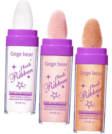 Balacoo 6 Pcs Highlight Pat Powder Face Highlighter Fairy Highlight Powder Patting Glitter Contouring Powder 1 count (Pack of 1) Assorted Colorx2pcs - Buy Online on GoSupps.com