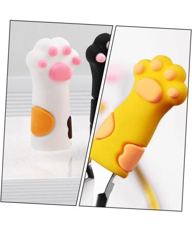 24 Pieces Manicure Protective Cover Cap Cover Leather Nail Creative Cap Beautiful Cap Cute Pliers Accessories Tool Clamp Set Silica Gel - Buy Online on GoSupps.com