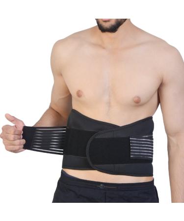 Body and Base Adjustable Neoprene Double Pull Lumbar Support Belt XL - Pain Relief for Lower Back - Size 36-40 Inches - Buy Online on GoSupps.com