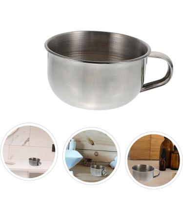 Minkissy 3 Pcs Shaving Soap Bowl Set - Stainless Steel Beard Care | International Shipping - Buy Online on GoSupps.com