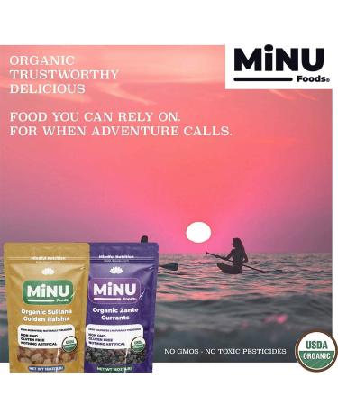 MiNU Organic Dry Roasted Unsalted Peanuts 16 oz - Keto Paleo Snack | MiNU Mindful Nutrition Superfood Protein Vegan NonGMO Gluten Free Valencia Peanuts - Buy Online on GoSupps.com