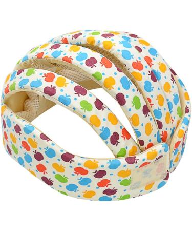 IULONEE Baby Helmet Toddler Protective Hat - Apple Flower Design | Infant Head Safety Cotton Hat with Adjustable Strap - Buy Online on GoSupps.com