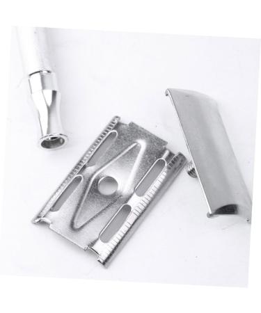 Buy Mikinona Manual Safety Razor Set - Premium Razor Brush & Mustache Trimmer for Men | High-Quality Silver Facial Hair Grooming Kit - International Shipping Available - Buy Online on GoSupps.com