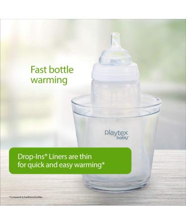 Playtex Baby Nurser Bottles Drop-Ins Recyclable Liners 4 Oz 50 Count- Pre-Sterilized Disposable Liners - Buy Online on GoSupps.com