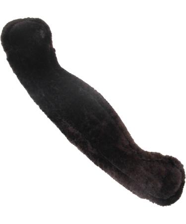 Merauno Lamb Wool Moon Belt Saddle Belt | Short Dressage Belt | Anatomical Shape | Equestrian Sport | Quality Merino Wool | Brown 80cm - Buy Online on GoSupps.com