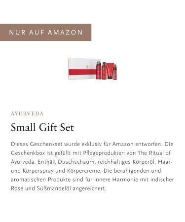 Ritual Gift Set: The Ritual of Ayurveda | 4-Piece Personal Hygiene Box with Indian Rose & Sweet Almond Oil | Balancing Fragrance - Buy Online on GoSupps.com